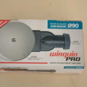 Bonde de douche extra-plate Slim Ø90 Wirquin Pro dans sa boîte