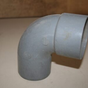 Coude PVC 87°30 Ø75 mâle-femelle GIRPI gris