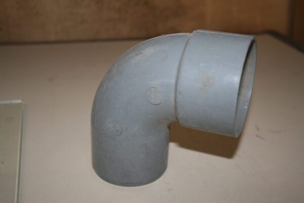 Coude PVC 87°30 Ø75 mâle-femelle GIRPI gris