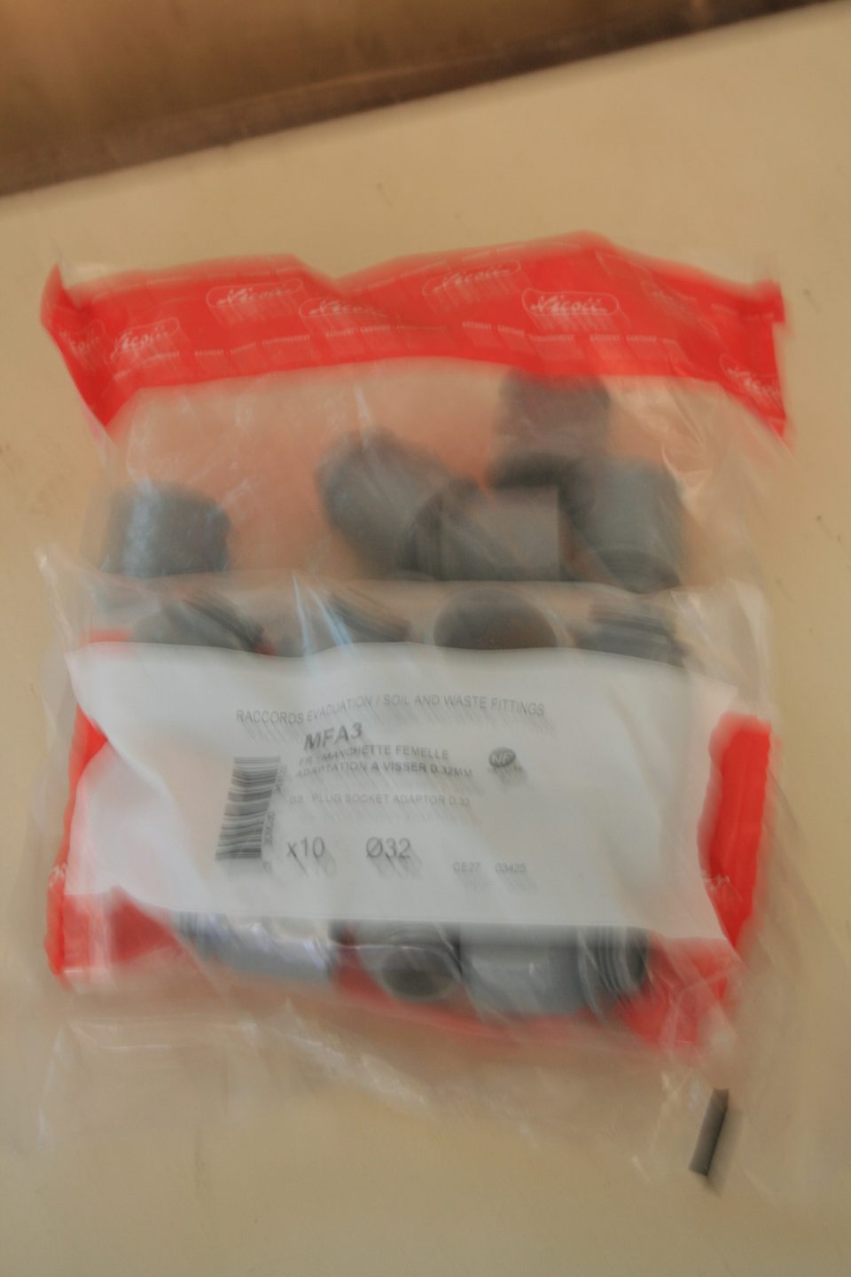 Sachet Nicoll de 10 manchettes femelles d’adaptation à visser Ø32