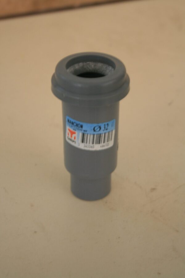 Manchon de dilatation PVC Ø32 GIRPI gris avec étiquette