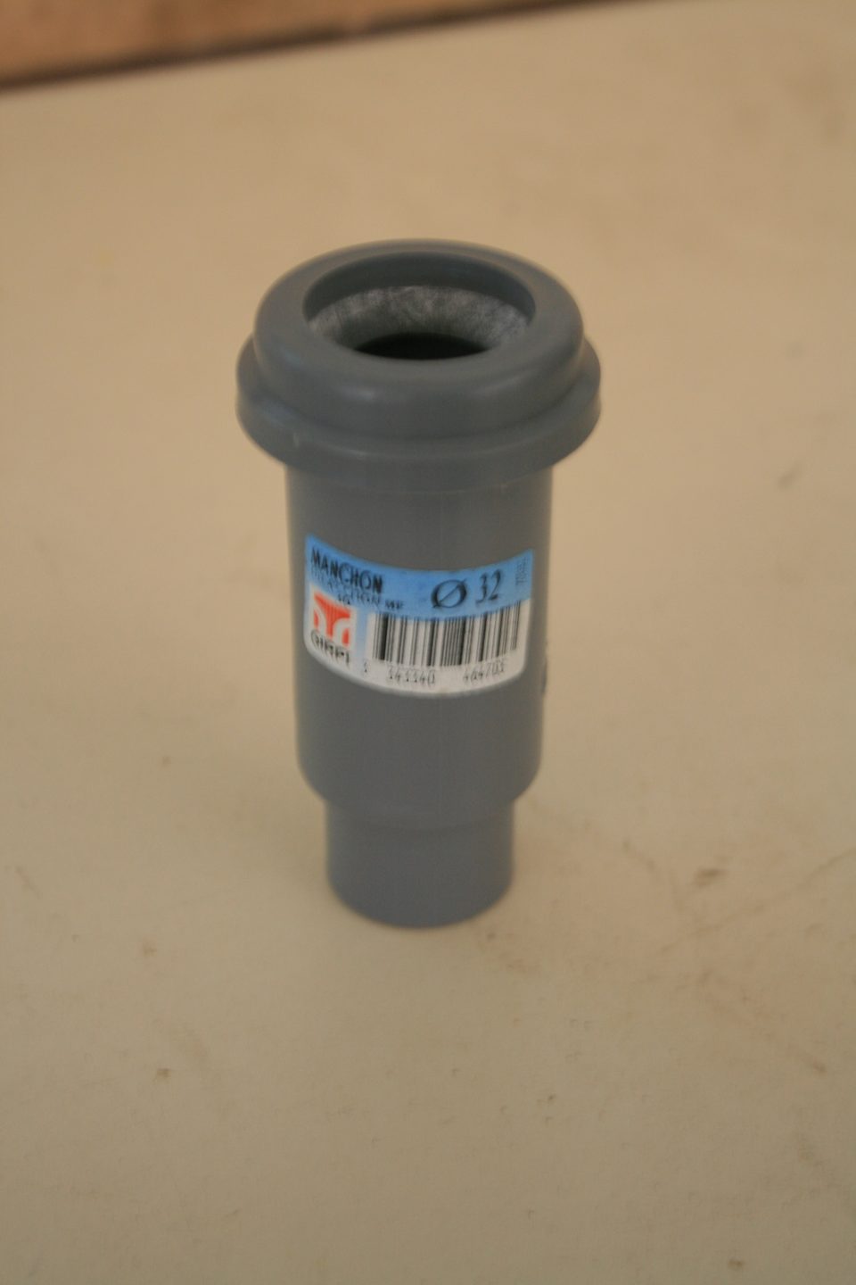 Manchon de dilatation PVC Ø32 GIRPI gris avec étiquette