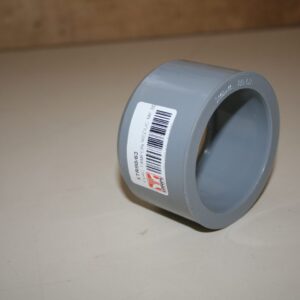 Tampon de réduction PVC Ø80-63 mâle-femelle gris avec étiquette