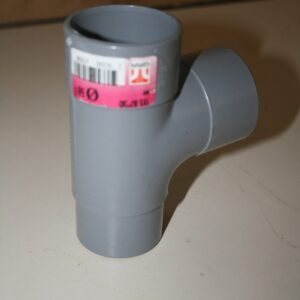 Té PVC 87°30 Ø50 mâle-femelle GIRPI avec étiquette