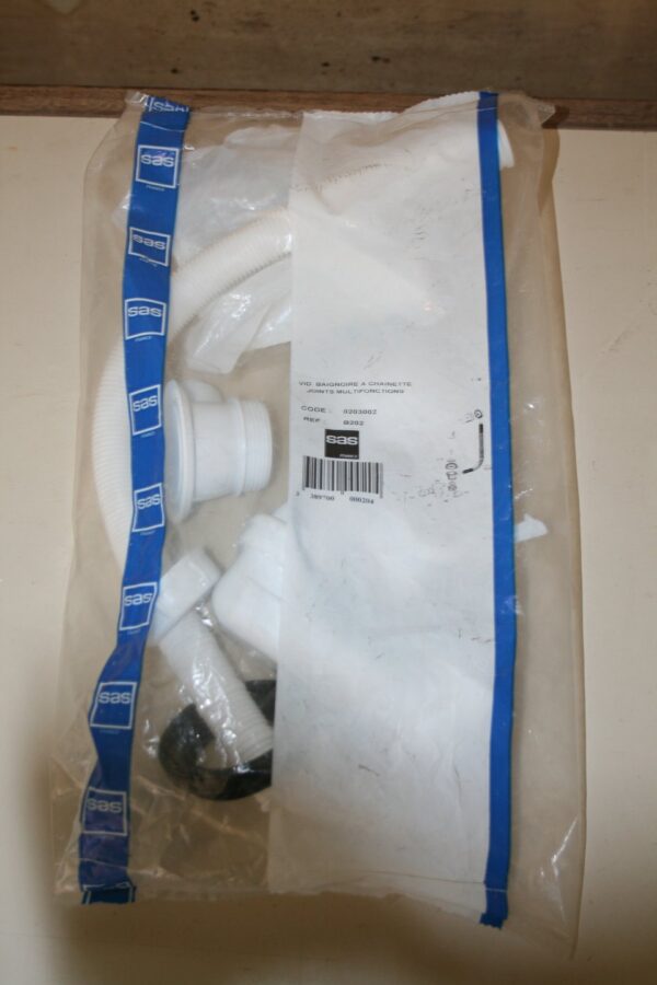 Kit de vidage de baignoire à chaînette SAS neuf dans son sachet d'origine scellé